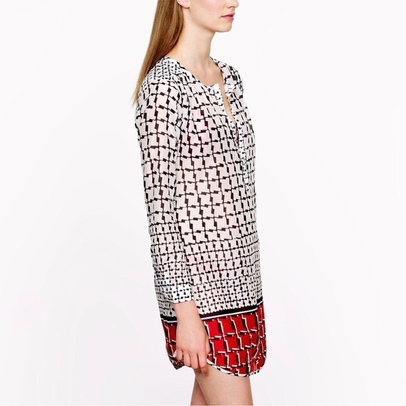 J. Crew Cubist Houndstooth Tunic Cover-Up - Picture 4 of 10